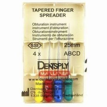 Инструмент ручной для уплотнения гуттаперчевых штифтов Finger Spreader Tapered (4 шт.)