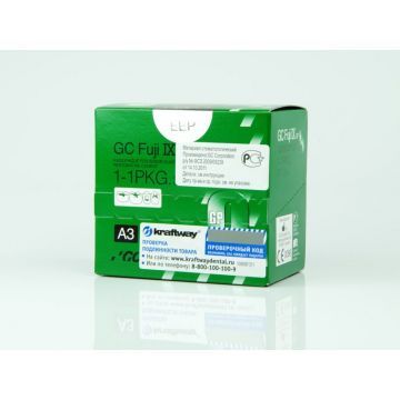 Цемент самоотверждаемый стеклоиономерный пакуемой вязкости GC Fuji IX GP 1-1 PKG (набор)