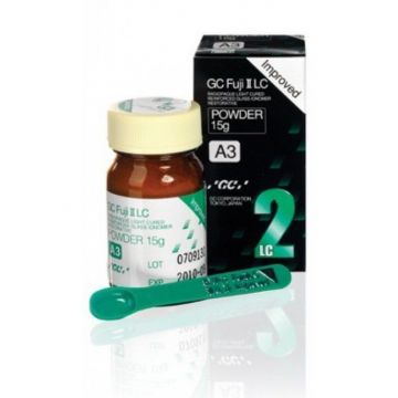 Цемент светоотверждаемый стеклоиономерный GC Fuji II LC (порошок 15 г)
