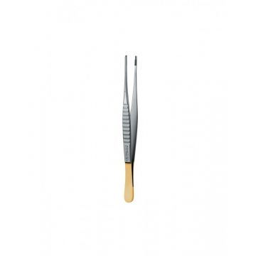 Пинцет прямой тканевый De Bakey Perma-Sharp TP5090 (15 cм)