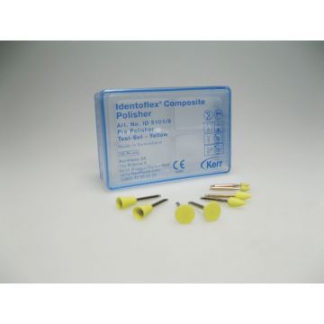Полиры для предварительной полировки композитов Identoflex Composite Polishers TestSet (желтые, 8 шт.)