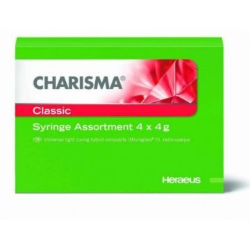 Материал рентгеноконтрастный светоотверждаемый микрогибридный Charisma CLASSIC Syr Assortment (шприцы 4 шт. по 4 г)