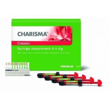 Материал рентгеноконтрастный светоотверждаемый микрогибридный Charisma CLASSIC Syr Assortment (шприцы 4 шт. по 4 г)