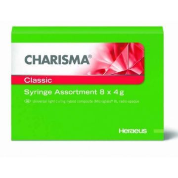 Материал рентгеноконтрастный светоотверждаемый микрогибридный Charisma CLASSIC Syr Assortment (шприцы 8 шт. по 4 г)