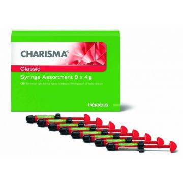 Материал рентгеноконтрастный светоотверждаемый микрогибридный Charisma CLASSIC Syr Assortment (шприцы 8 шт. по 4 г)