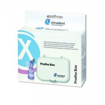 Футляр герметичный для хранения протезов с щеткой и зеркалом Protho Box