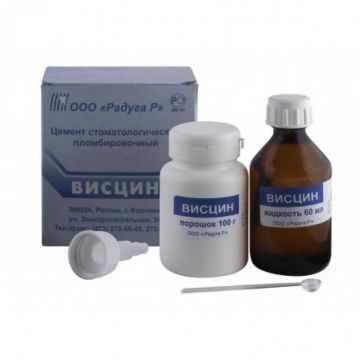 Цемент цинк-фосфатный Висцин (100 г + 60 мл)