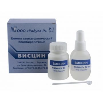 Цемент цинк-фосфатный Висцин (50 г + 30 мл)